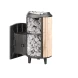 Печь банная «Атмосфера L» комбинированная сетка-ламель «Окаменевшее дерево»
